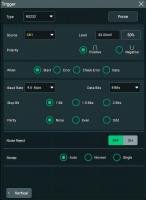 Опция анализа и запуска по шинам RS-232/UART, I2C и SPI DS70000-EMBDA
