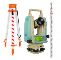 Комплект теодолит RGK T-20 (оптический отвес) штатив рейка - 3 в 1